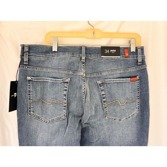 7 For All Mankind Paxtyn Niagara Skinny Jeans Men’s Size 34 High Performance - Picture 4 of 7